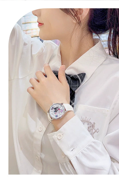 Kuromi Cherry Quartz Watch 30M Waterproof Glow in the Dark