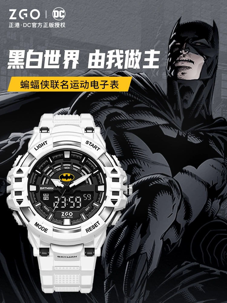 Batman/Superman Sports Electric Watch 50M Waterproof Glow in the Dark