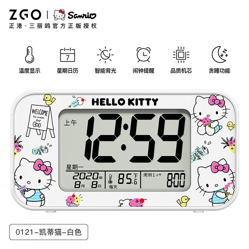 Sanrio Characters Hello Kitty/My Melody/Badtz-Maru Digital Alarm Clock