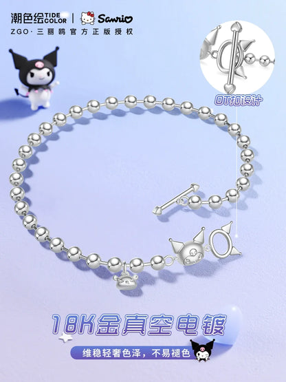 Kuromi & Baku 925 Sterling Silver Bracelet