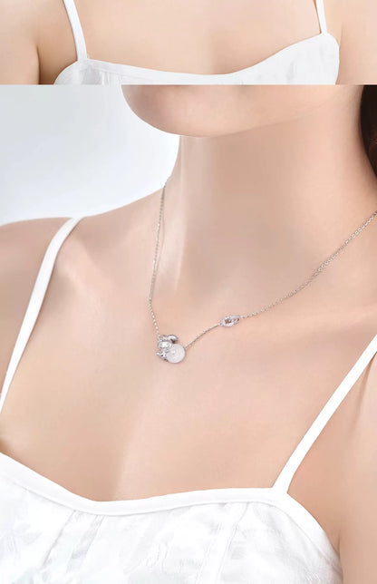 My Melody Hetian Jade 925 Sterling Silver Necklace