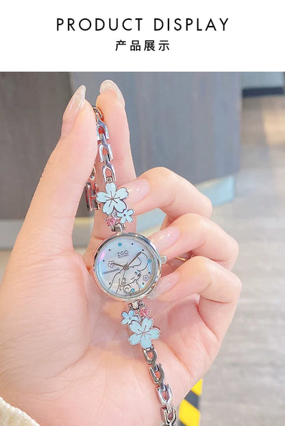 Cinnamoroll Sakura Cherry Blossom 30M Waterproof Fashion Watch