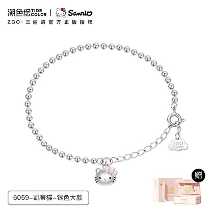 Hello Kitty Mom & Baby 925 Sterling Silver Bracelets