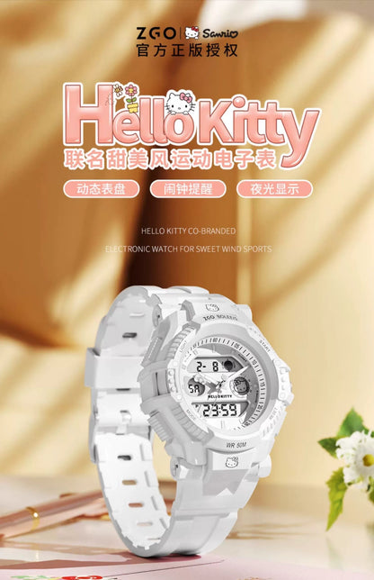 Hello Kitty Sports Watch 50M Waterproof Glow in the Dark