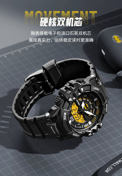 Batman/Superman Sports Electric Watch 50M Waterproof Glow in the Dark