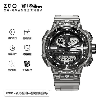 Transformers Men's Sports Watch 50M Waterproof Glow in the Dark