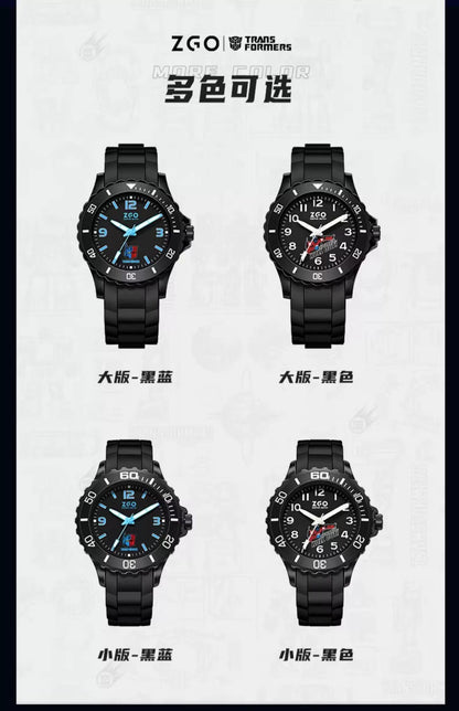 Transformers Children's Sports Watch 30M Waterproof Glow in the Dark