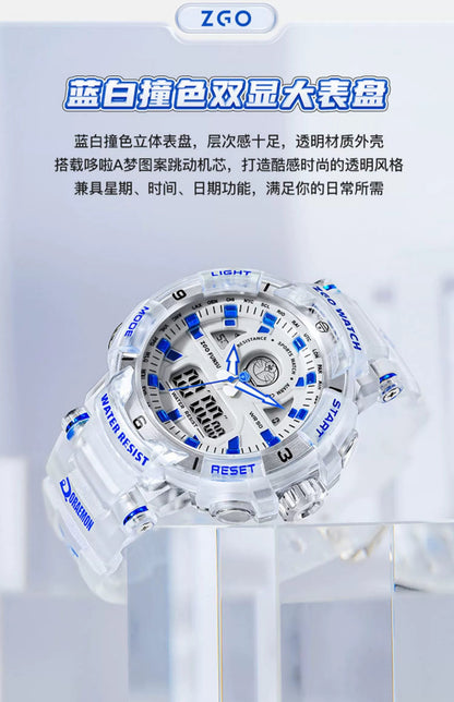 Doraemon Sports Watch 50M Waterproof Glow in the Dark