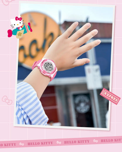 Hello Kitty Pink Sports Watch 50M Waterproof Glow in the Dark