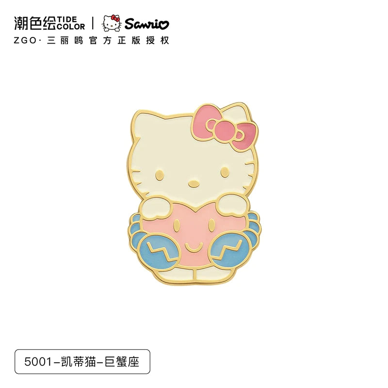 Sanrio Characters Cinnamoroll/Hello Kitty/My Melody Colored Metal Brooch