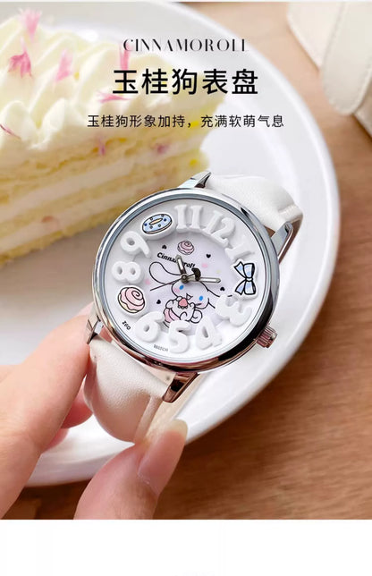 Cinnamoroll Dessert Quartz Watch 30M Waterproof Glow in the Dark