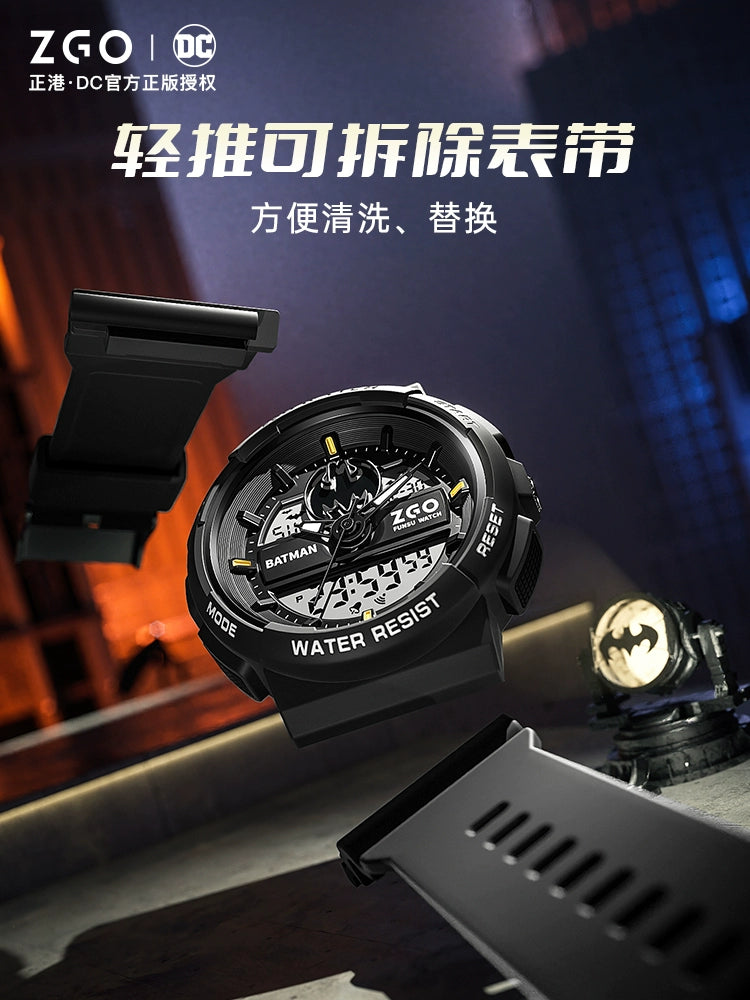 Superman/Batman Electric Sports Watch 50M Waterproof Glow in the Dark