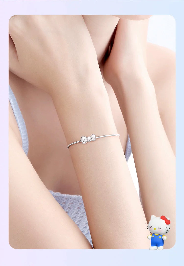 Hello Kitty Lucky Bow 925 Sterling Silver Bracelet