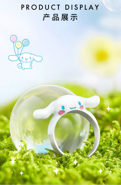 Cinnamoroll Smiley Face Copper Open Ring