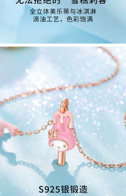 My Melody Icecream 925 Sterling Silver Necklace