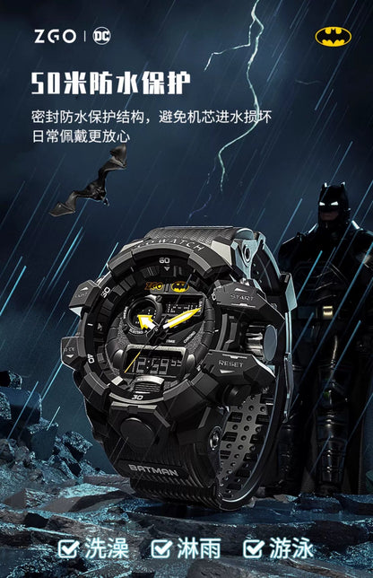 Batman/Superman/The Flash Sports Watch 50M Waterproof Glow in the Dark