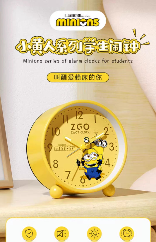 Minions Children's Alarm Clock with Backlight