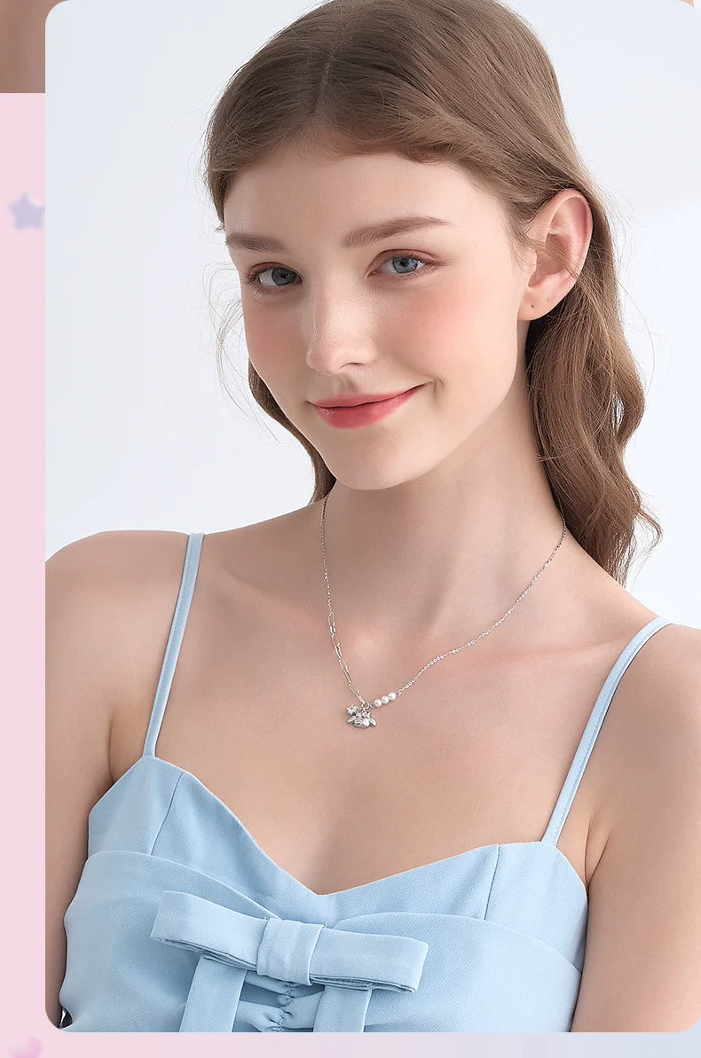 My Melody Wishing Star Pearl 925 Sterling Silver Necklace