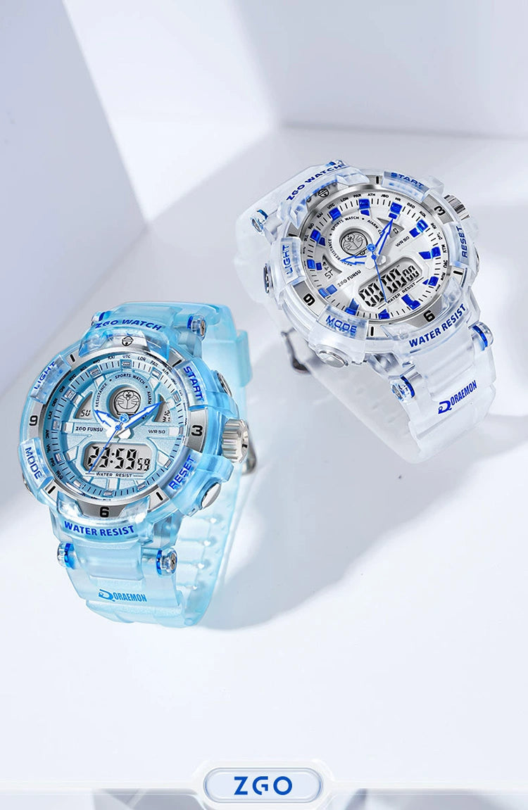 Doraemon Sports Watch 50M Waterproof Glow in the Dark