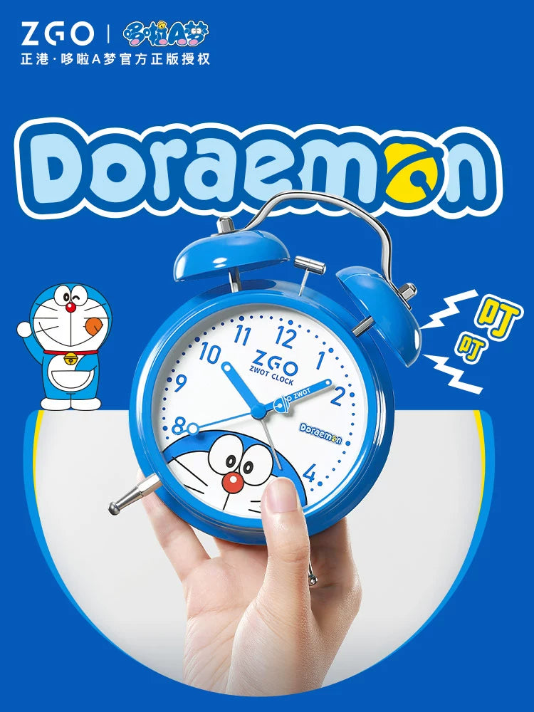 Doraemon Blue/Pink Children's Alarm Clock with Backlight