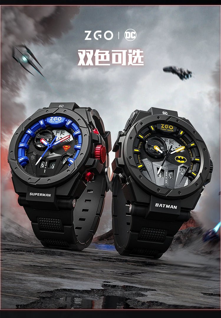 Superman/Batman Sports Watch 50M Waterproof Glow in the Dark