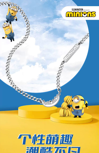 Minions Banana Titanium Steel Necklace