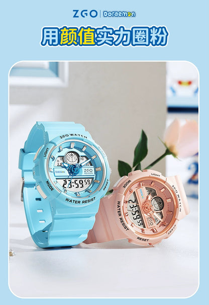 Doraemon Electric Sports Watch 50M Waterproof Glow in the Dark