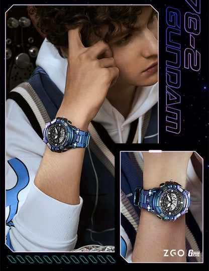 Gundam Sports Watch 50M Waterproof Glow in the Dark