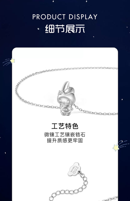 My Melody Astronaut 925 Sterling Silver Necklace