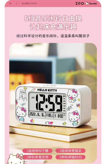 Sanrio Characters Hello Kitty/My Melody/Badtz-Maru Digital Alarm Clock