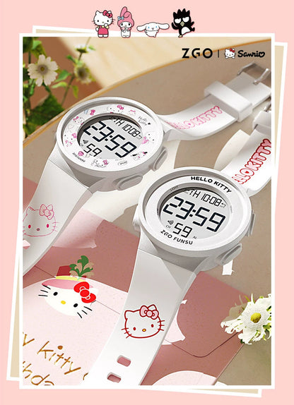 Hello Kitty/Cinnamoroll/My Melody Sports Watch 50M Waterproof Glow in the Dark