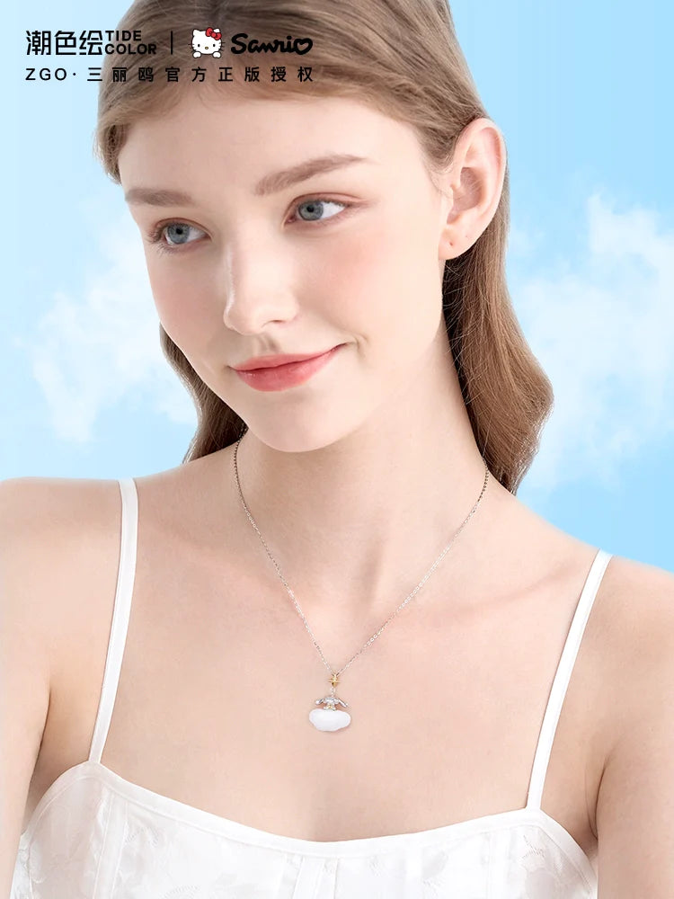 Cinnamoroll Magic Cloud Rug 925 Sterling Silver Necklace