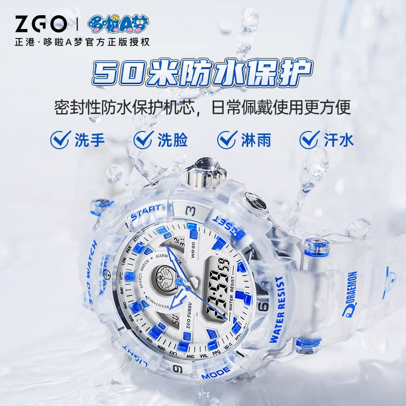 Doraemon Sports Watch 50M Waterproof Glow in the Dark