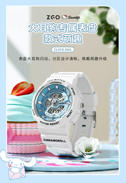 Cinnamoroll/Hello Kitty Sport Watch 50M Waterproof Glow in the Dark