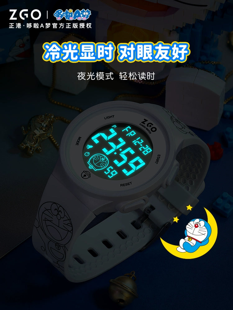 Doraemon Multi-Function Sports Watch 50M Waterproof Glow in the Dark