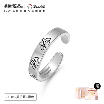 My Melody Plain 925 Sterling Silver Open Ring