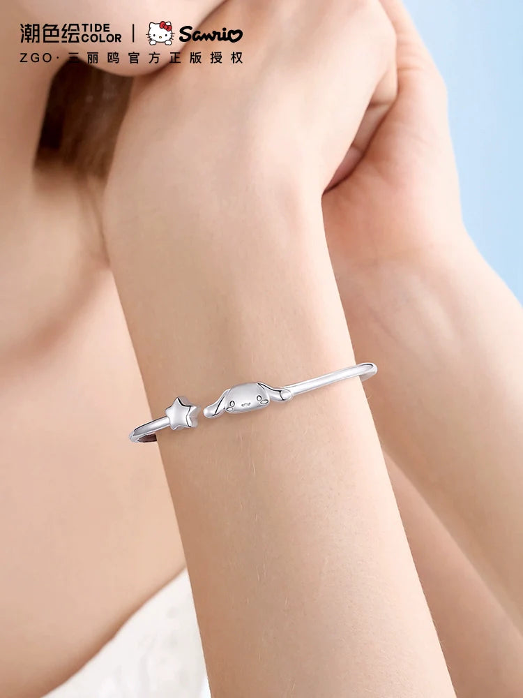 Cinnamoroll Star 999 Fine Silver Bracelet