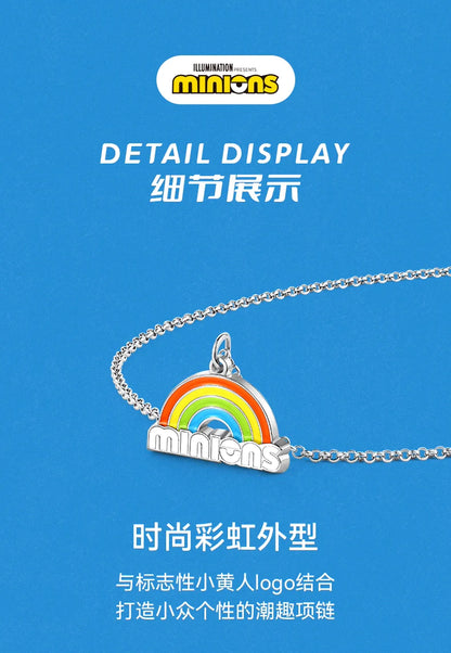 Minions Rainbow Titanium Steel Necklace