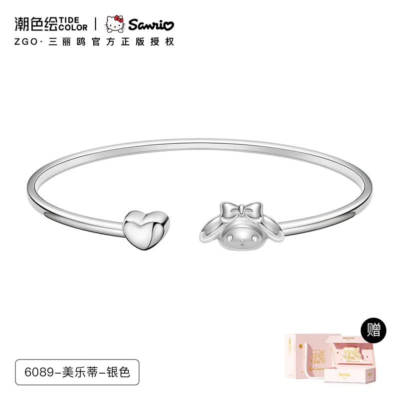 My Melody Heart 999 Fine Silver Bracelet