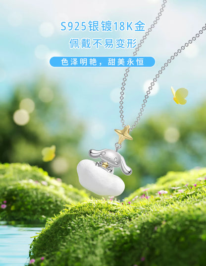 Cinnamoroll Magic Cloud Rug 925 Sterling Silver Necklace