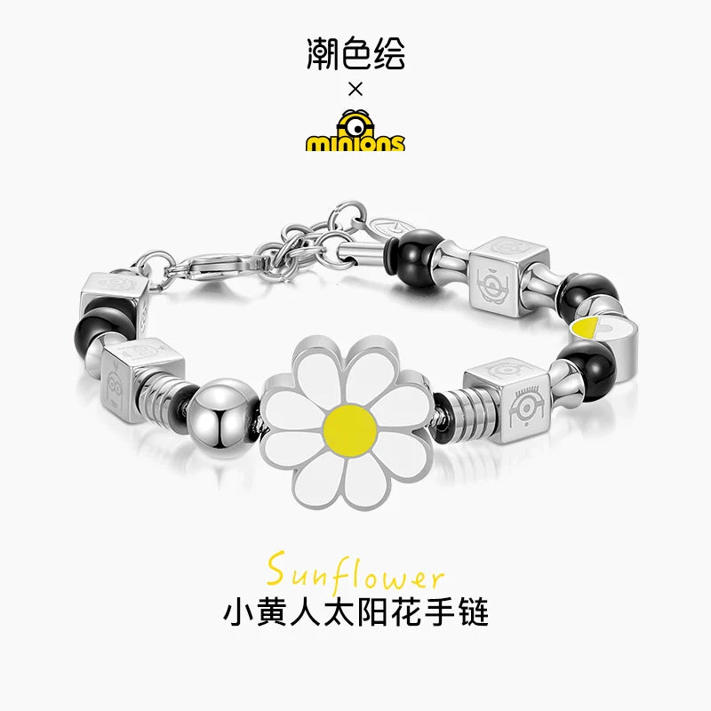 Minions Sunflower Titanium Steel Bracelet