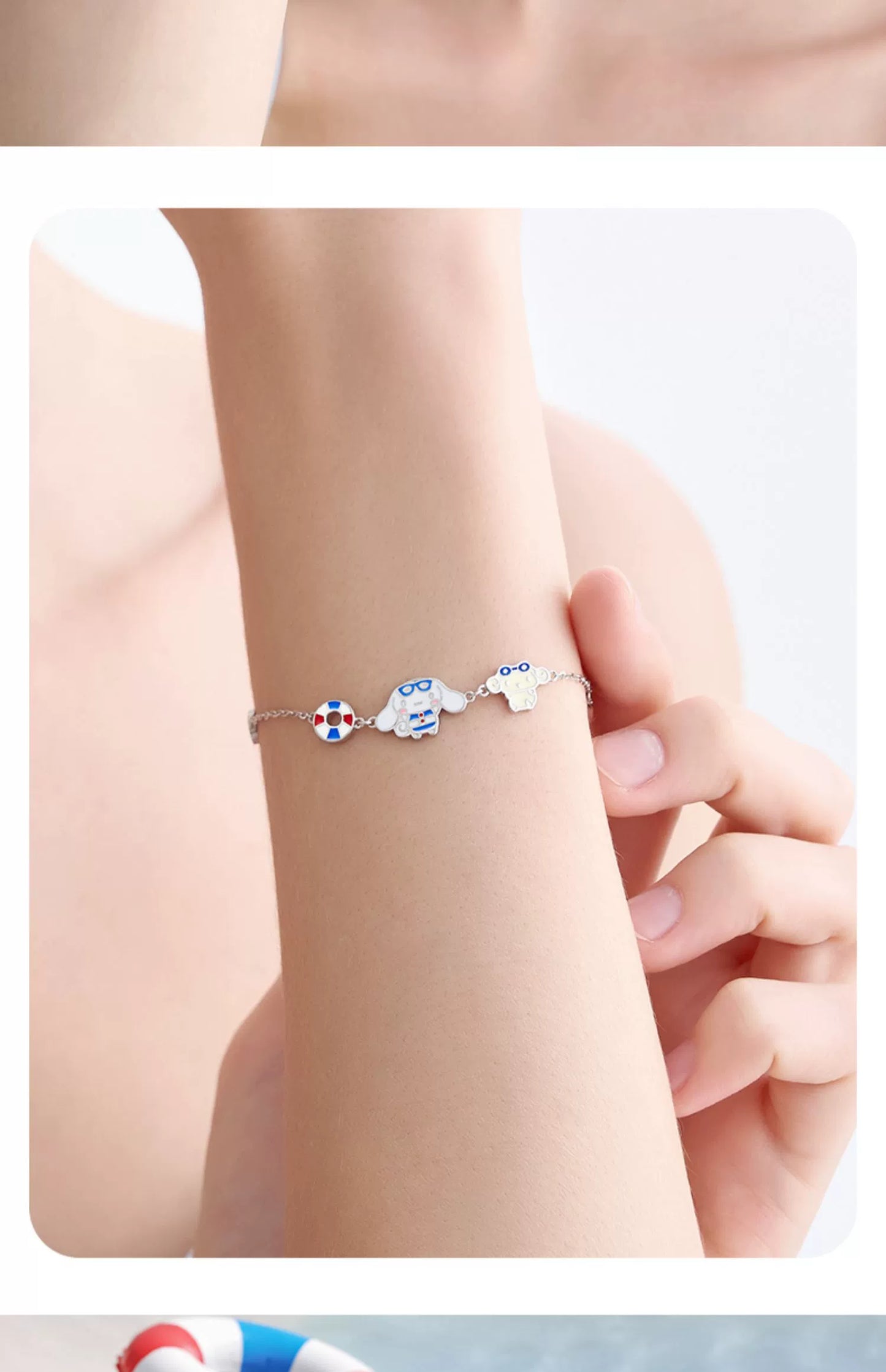 Cinnamoroll Sailor Vibe 925 Sterling Silver Bracelet