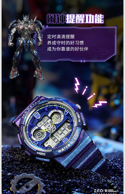 Transformers Sports Watch 50M Waterproof Glow in the Dark