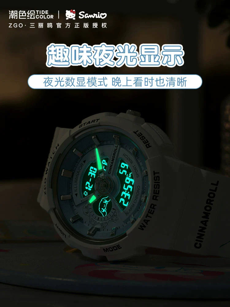 Cinnamoroll/Hello Kitty Sport Watch 50M Waterproof Glow in the Dark