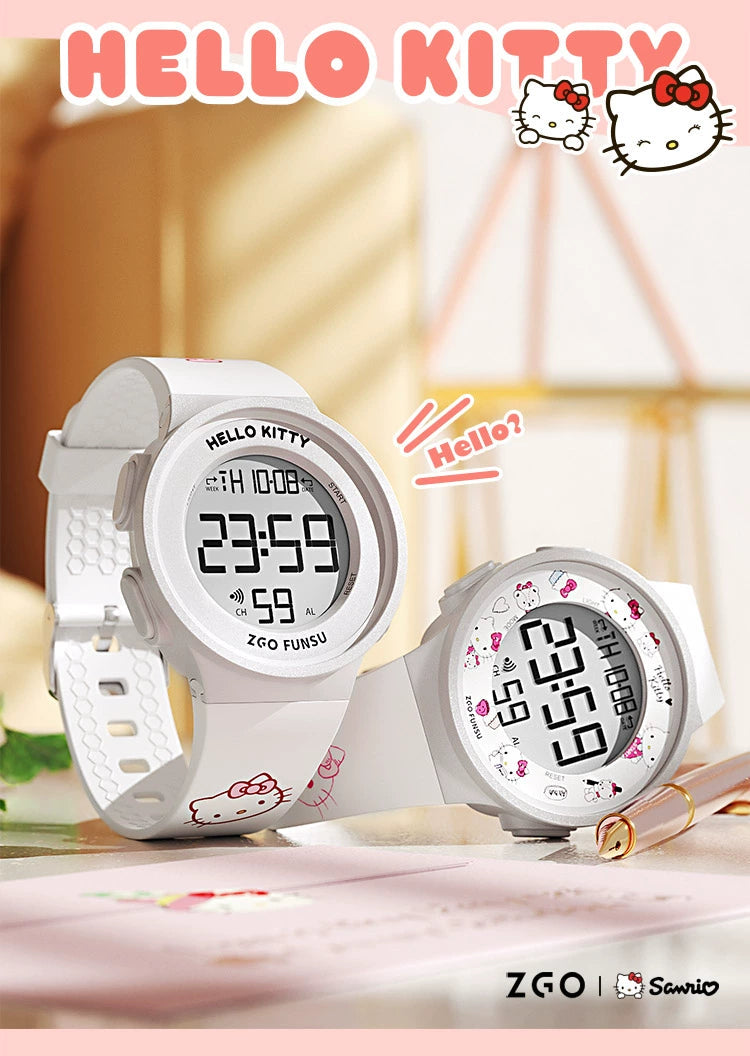 Hello Kitty/Cinnamoroll/My Melody Sports Watch 50M Waterproof Glow in the Dark