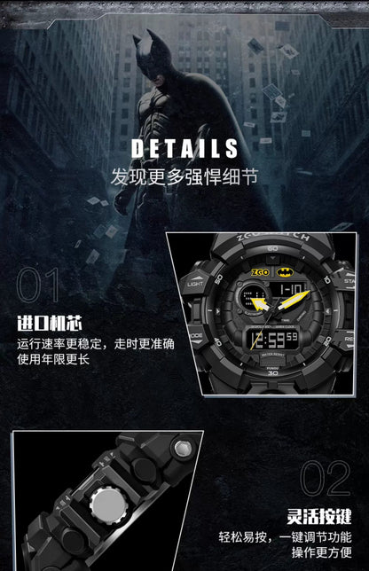 Batman/Superman/The Flash Sports Watch 50M Waterproof Glow in the Dark