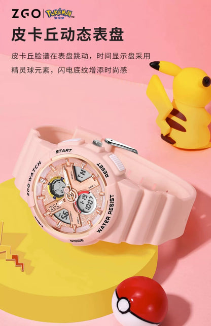 Pokemon Electric Sports Watch 50M Waterproof Glow in the Dark