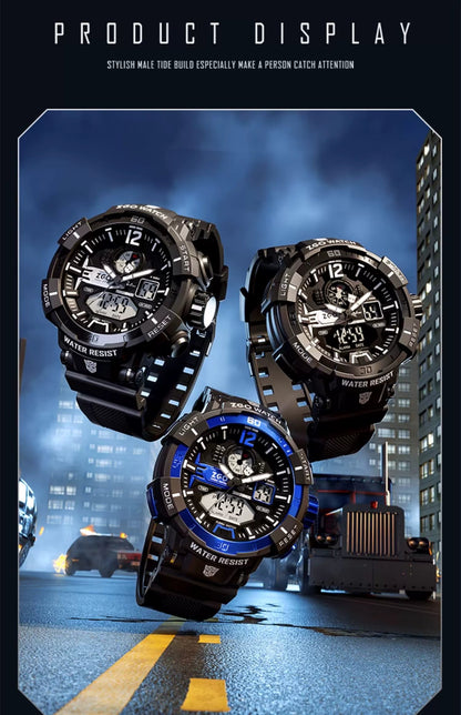 Transformers Electric Sports Watch 50M Waterproof Glow in the Dark