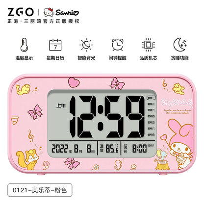 Sanrio Characters Hello Kitty/My Melody/Badtz-Maru Digital Alarm Clock