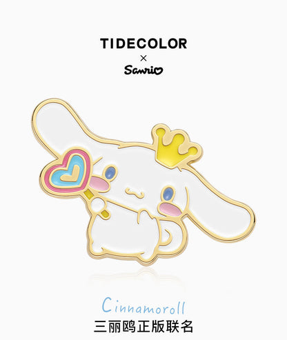 Sanrio Characters Cinnamoroll/Hello Kitty/My Melody Colored Metal Brooch